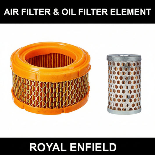 Air Filter & Oil Filter For Royal Enfield Bullet/Classic/Electra & Thunderbird (All 350cc Models)