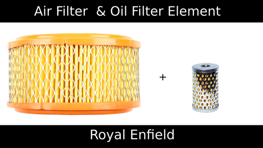 Air Filter & Oil Filter For Royal Enfield Bullet/Classic/Electra & Thunderbird (All 350cc Models)