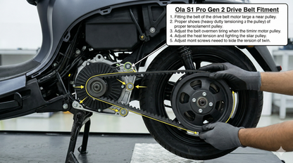 Fan V Belt Compatible for Ola S1 (2nd Gen Only)