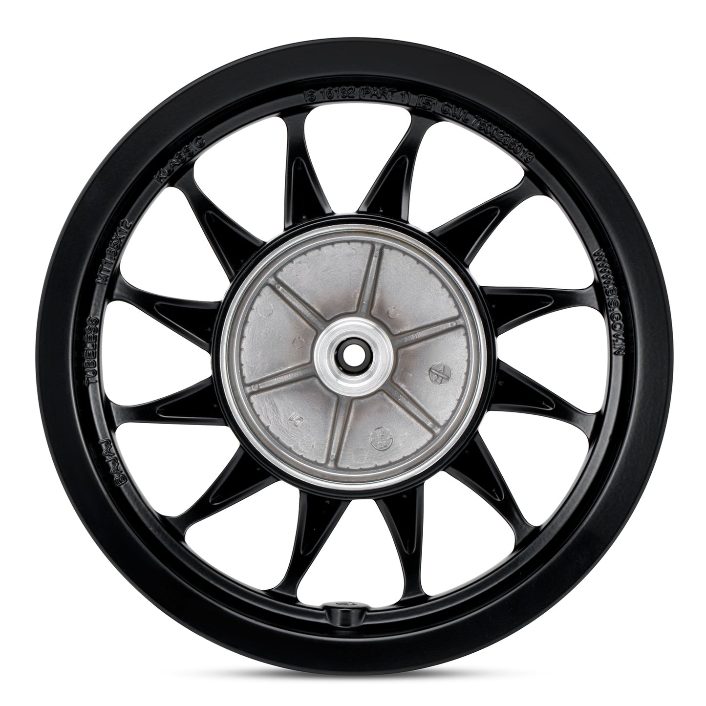 Alloy Wheel Drum Compatible For Bajaj Chetak (Front)